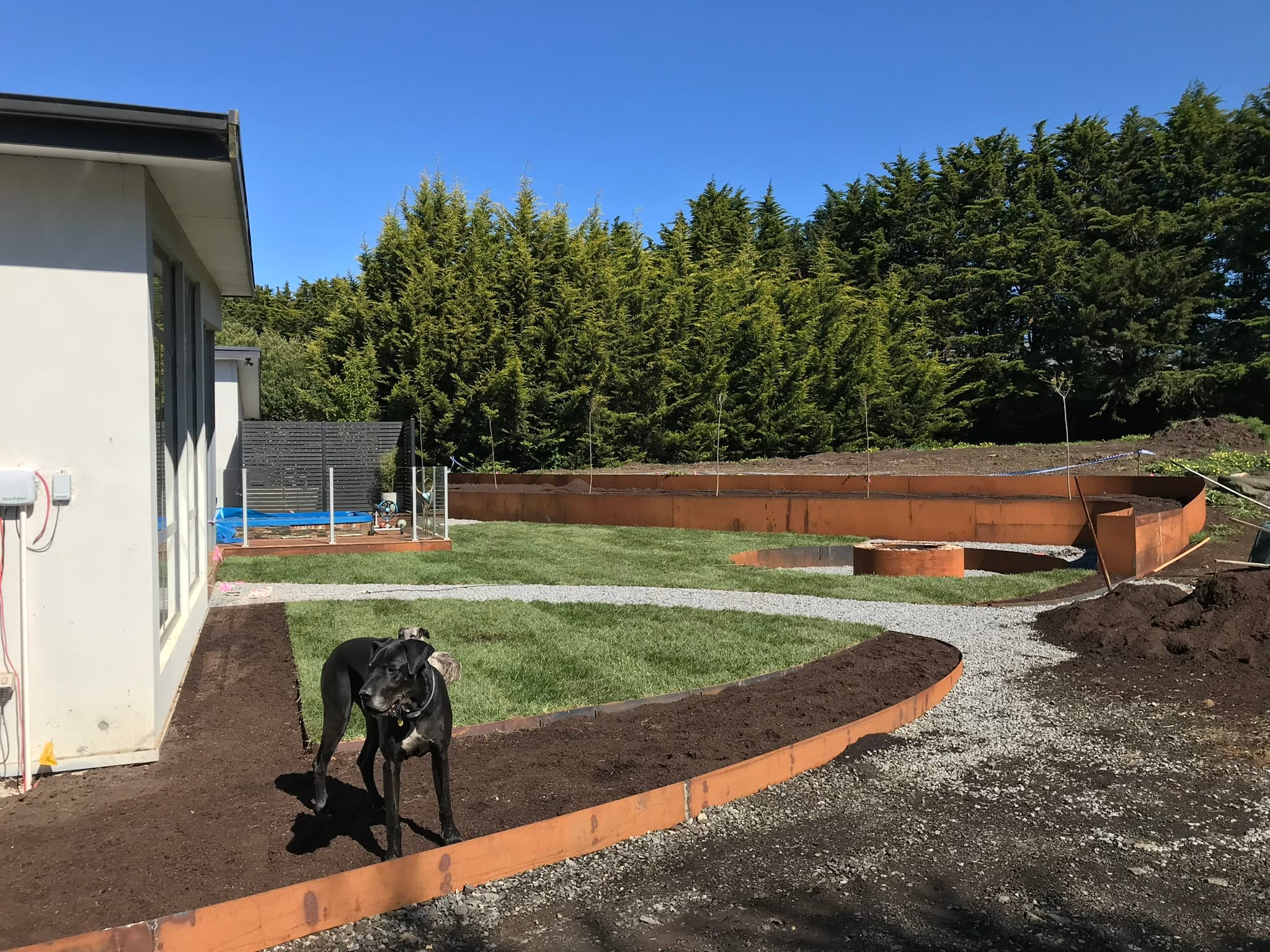 Corten Fire-Pit Garden